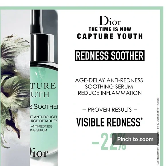 Soother Age Delay Dior Redness Serum Dior Capture Youth Redness
